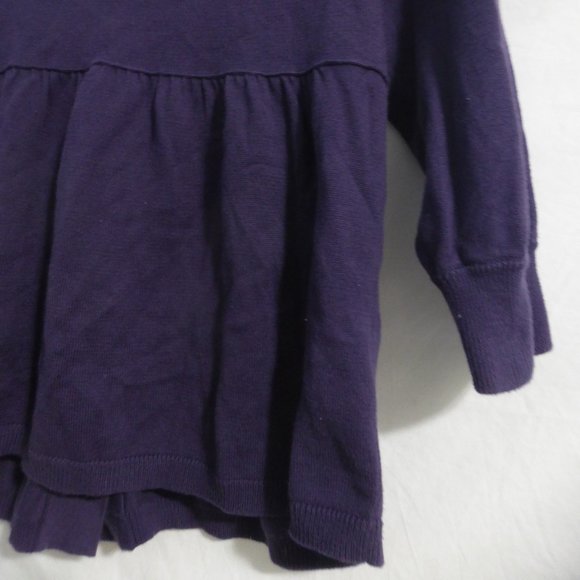 GAP, size small, purple large button front cardigan with pleated bottom, GUC - Picture 14 of 14